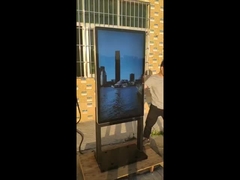 आउटडोर QLED डिजिटल साइनेज ऑप्टिकल बॉन्डेड वॉल माउंट टच स्क्रीन विज्ञापन प्लेयर