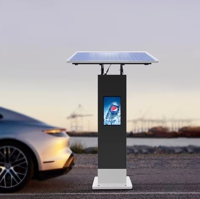 22inch Floor Stand Outdoor Photovoltaic Digital Signage Display Totem Solar-Powered Parking Payment Kiosk