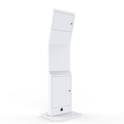 12.9" SPCC Floor Standing LCD Kiosk PC Stand Rotating Enclosure