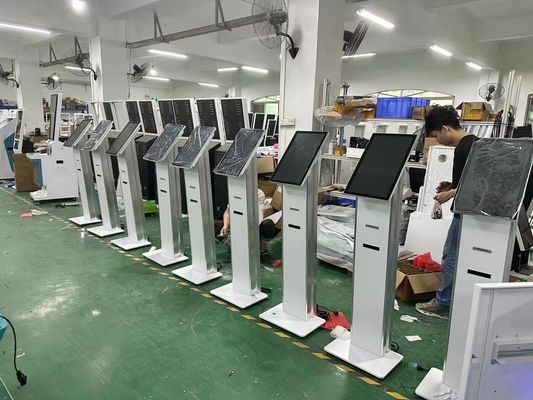 23.6 इंच स्व-सेवा टर्मिनल भुगतान स्व-सेवा टिकट कियोस्क प्रिंटर के साथ स्व-सेवा कियोस्क