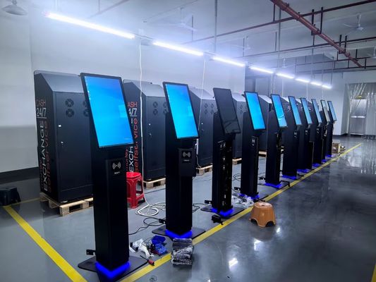 फ्लोर स्टैंड सेल्फ सर्विस ऑर्डर और भुगतान कियोस्क समर्थन अनुकूलन 24 27 32 इंच सेल्फ ऑर्डर भुगतान कियोस्क